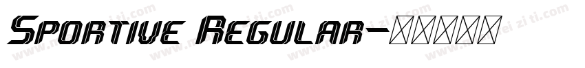 Sportive Regular字体转换